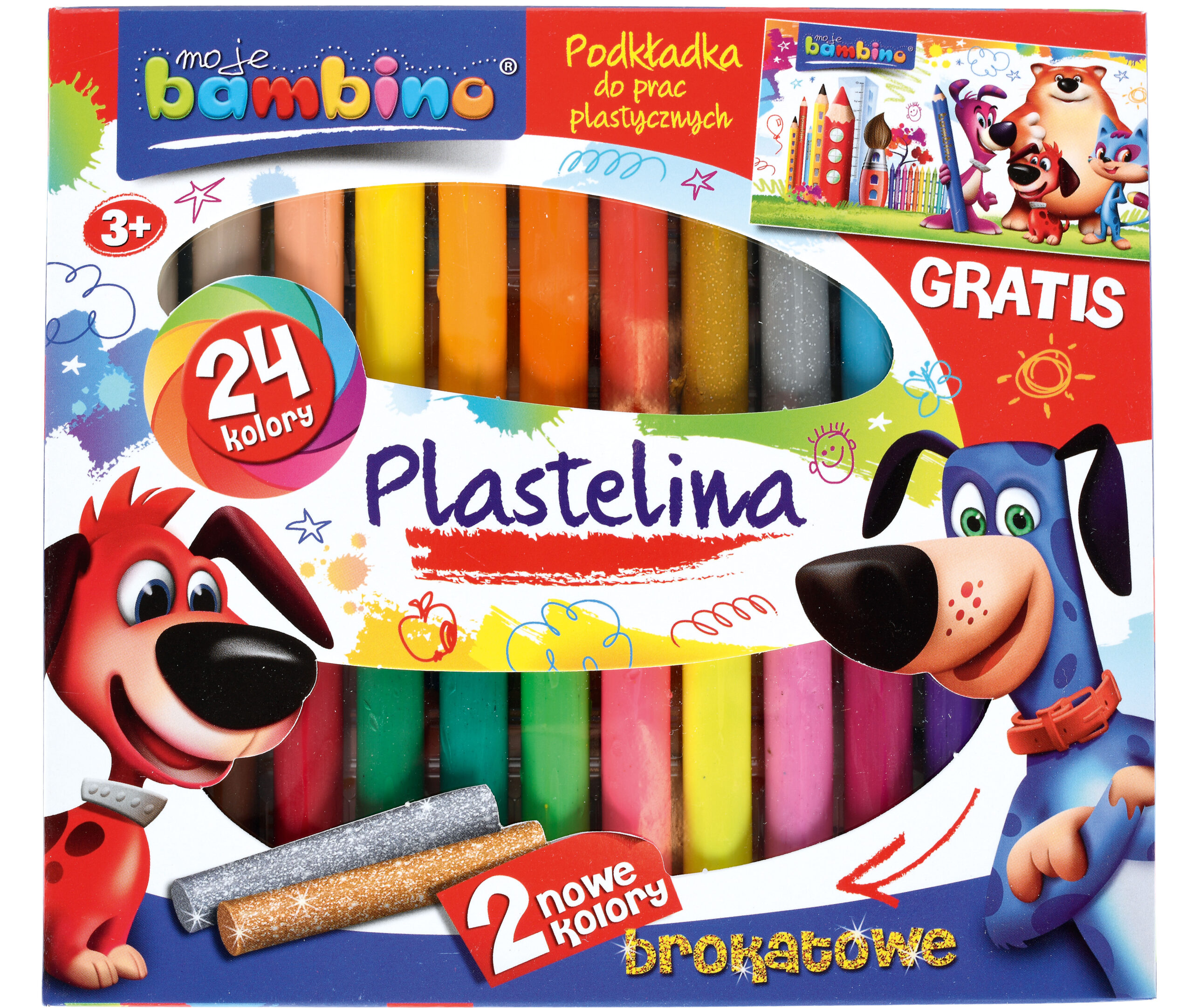 115431_a_19 Moje Bambino plastilinas, 24 spalvos 115431 - Image 1