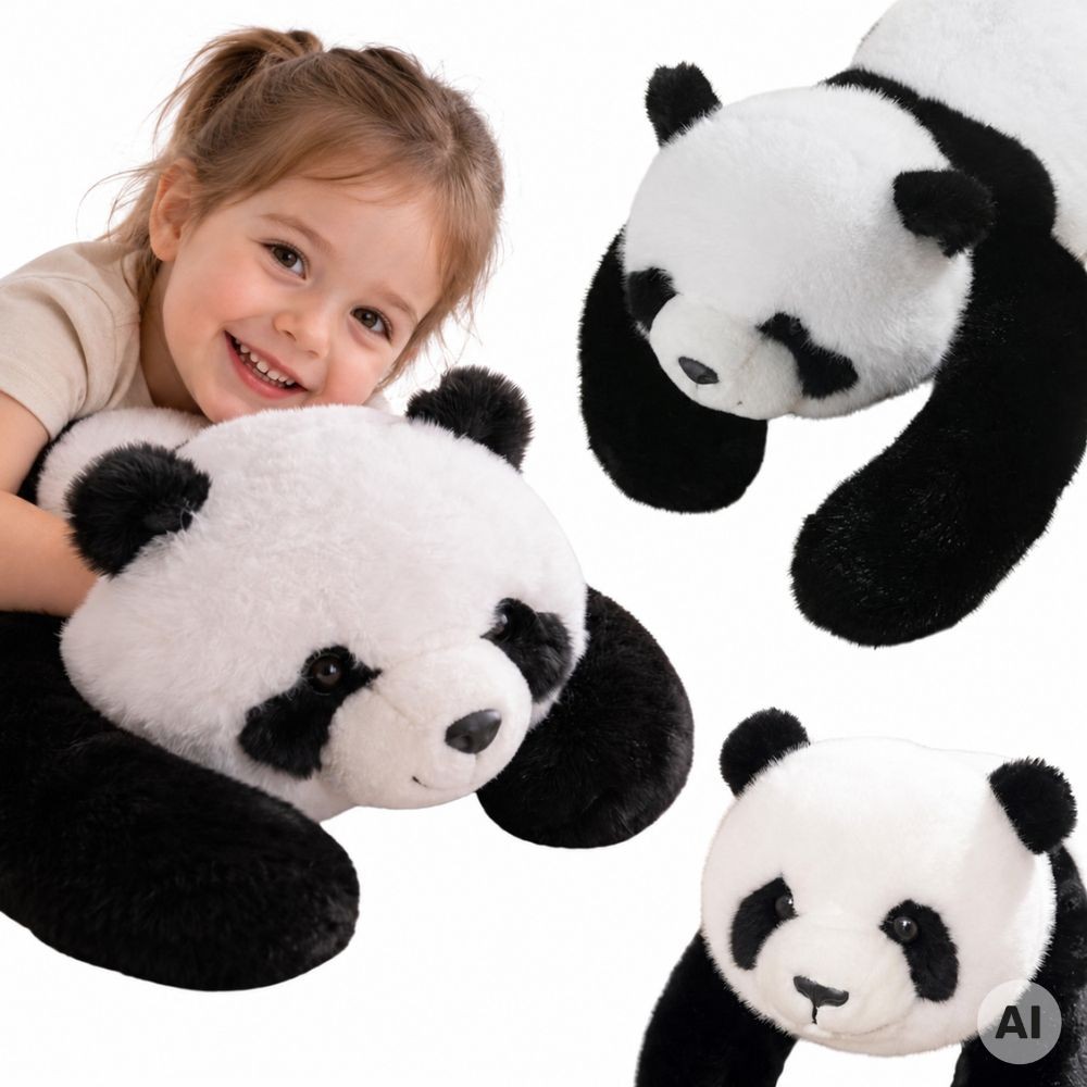 export Svorinis pliušinis žaislas Panda, 2,5 kg - Image 1