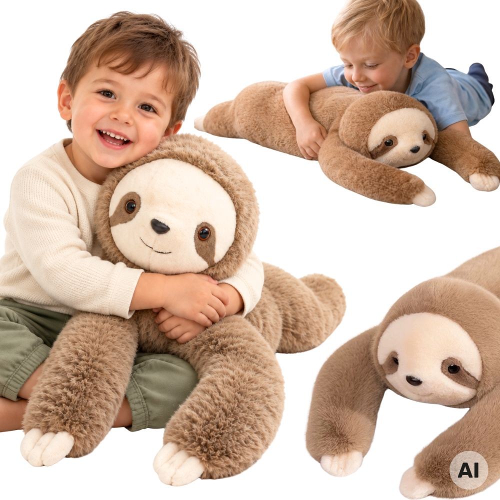 export Svorinis pliušinis žaislas Tinginys, 2,5 kg - Image 1